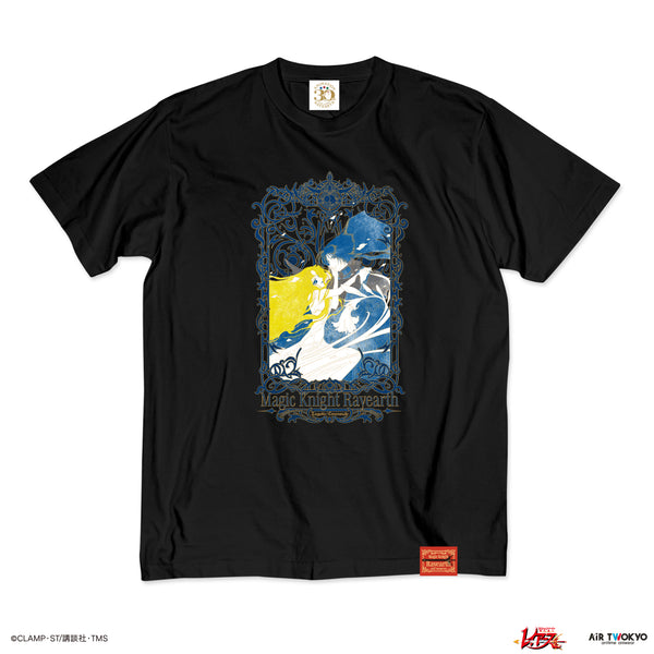 『魔法騎士レイアース』第1弾 デコラティブTシャツ(エメロード&ザガート)ブラック