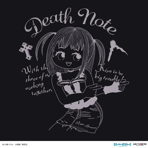 『DEATH NOTE』第1弾 シーンイラストTシャツ 3(弥海砂)ブラック