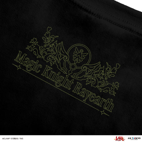 『魔法騎士レイアース』第2弾 デコラティブTシャツ 3(鳳凰寺風&フェリオ)ブラック