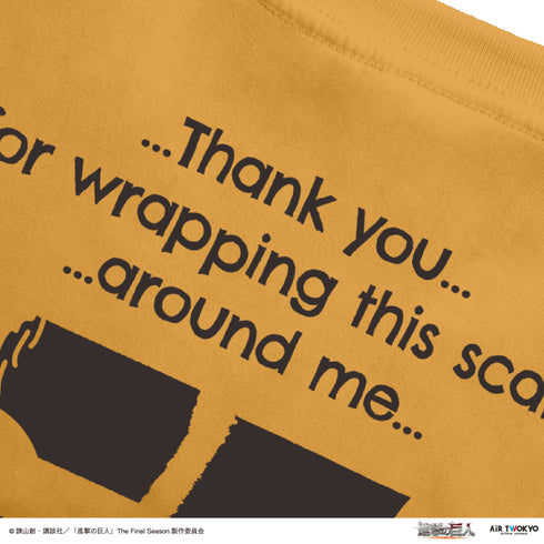 『進撃の巨人』TVアニメ シーンイラストTシャツ 6(そんなもん 何度でも巻いてやる)