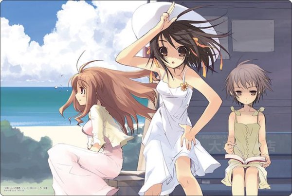 『角川スニーカー文庫』ブシロード ラバーマットコレクション V2 Vol.1662「涼宮ハルヒの憂鬱」シリーズ『ハルヒ&有希&みくる』