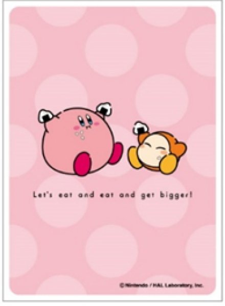 『星のカービィ』キャラクタースリーブ カービィ play with ワドルディ キャラクタースリーブ いただきまーす!(まんぷく) (EN-1499)(65枚入り)