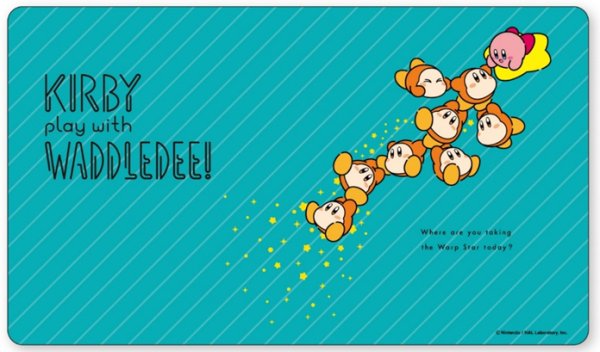 『星のカービィ』カービィ play with ワドルディ キャラクターラバーマット ワープスターにのって (ENR-087)