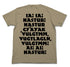 『ミスカトニック大学購買部』いあ!はすたあTシャツ / SAND KHAKI