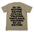 『ミスカトニック大学購買部』いあ!はすたあTシャツ / SAND KHAKI【202406再販】