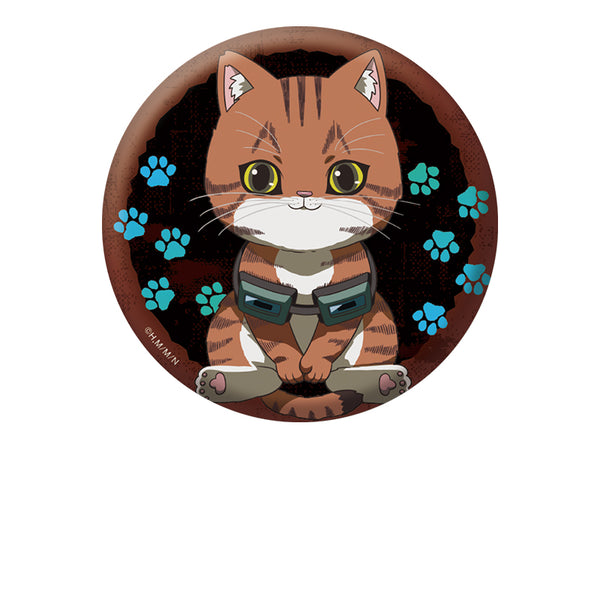 "Night of the Living Cat" Flat Girl Pin Badge: Tani-shi