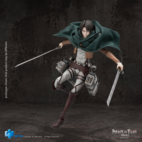 『進撃の巨人』HIYA Exquisite Basicシリーズ リヴァイ・アッカーマン 1/12スケール アクションフィギュア