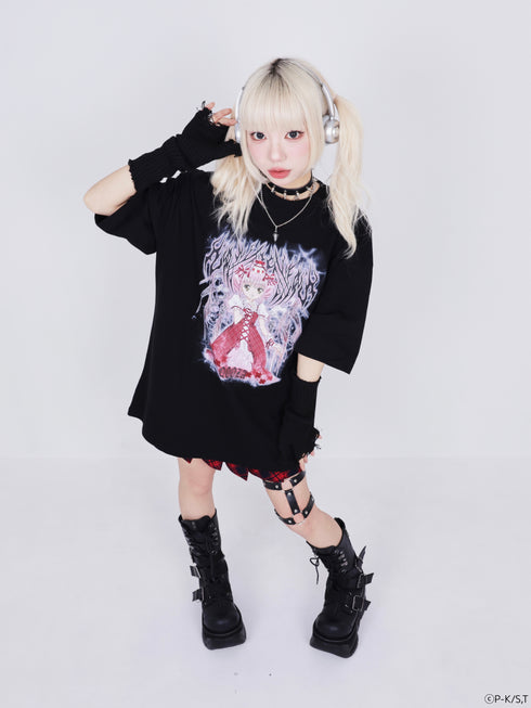 『しゅごキャラ!』QOOZA × しゅごキャラ! / ビックシルエット TEE