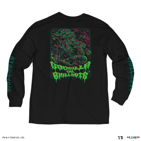 『ゴジラ』ゴジラ 70 周年記念 平成・VS シリーズ キャラクターイラスト ロングスリーブ T シャツ 1(ゴジラ VS ビオランテ)