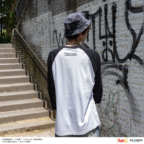 『らんま1/2』TVアニメ第2弾 ポップイラストラグランスリーブTシャツ 1(早乙女乱馬 & 天道あかね)