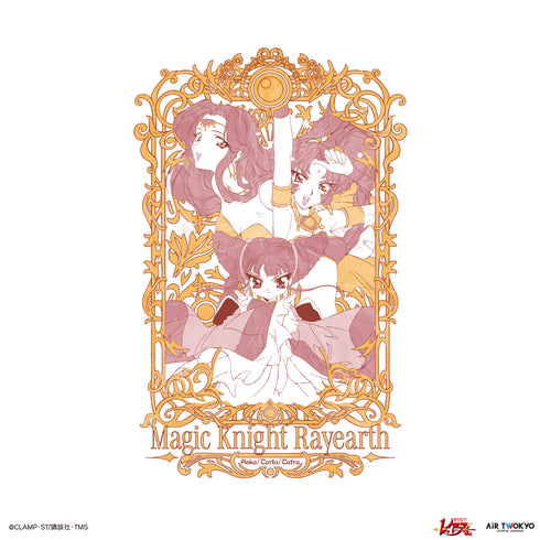 『魔法騎士レイアース』第2弾 デコラティブTシャツ 4(アスカ&タータ&タトラ)ホワイト