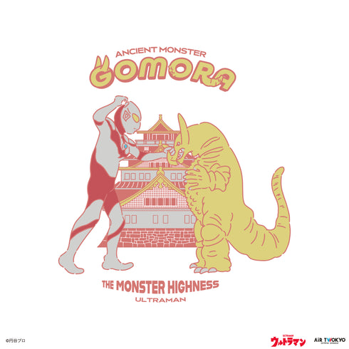 『ウルトラマンシリーズ』第1弾 アメコミイラストTシャツ 3(ゴモラ)ブラック