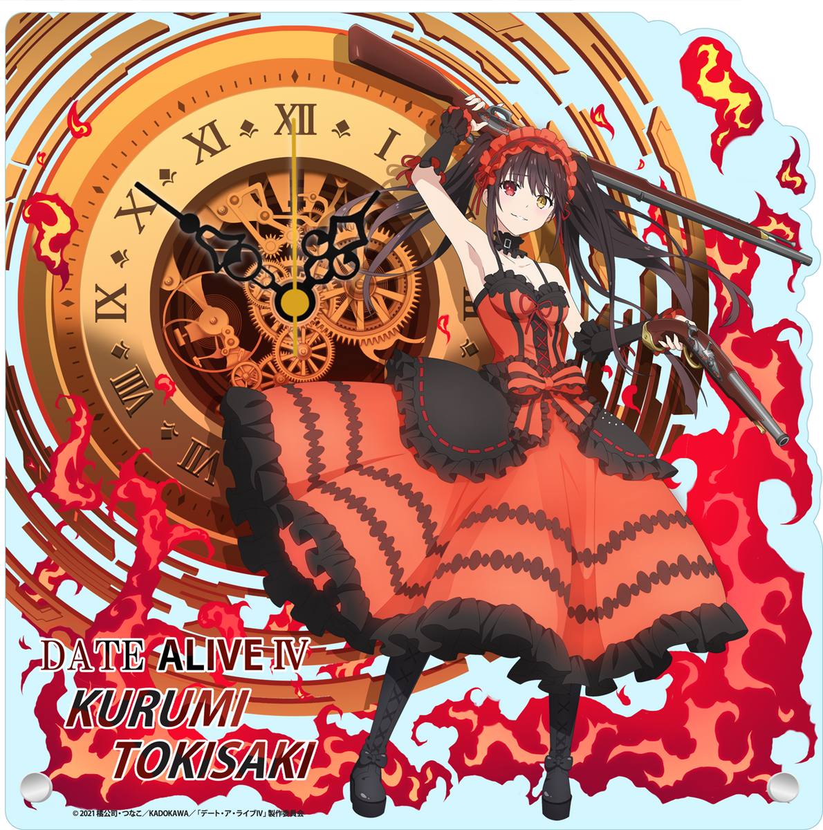デート・ア・ライブ アクリル時計 デート・ア・ライブⅣ』アクリル置時計【時崎狂三】 - Anime Store.JP