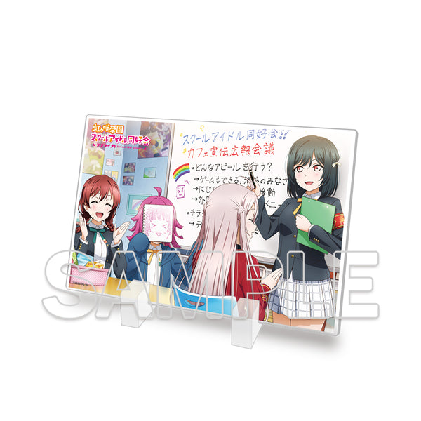 『ラブライブ!虹ヶ咲学園スクールアイドル同好会』ミニアクリルプレート エマ&璃奈&栞子&嵐珠