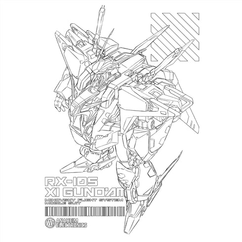 『機動戦士ガンダム 閃光のハサウェイ』クスィーガンダム Tシャツ WHITE