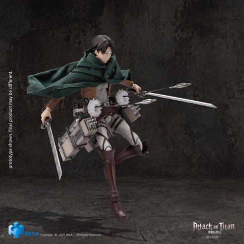 『進撃の巨人』HIYA Exquisite Basicシリーズ リヴァイ・アッカーマン 1/12スケール アクションフィギュア