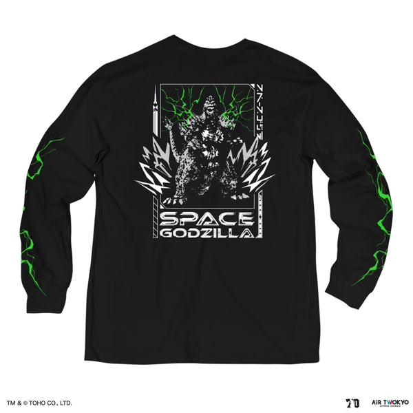 『ゴジラ』ゴジラ 70 周年記念 平成・VS シリーズ キャラクターイラスト ロングスリーブ T シャツ 2(スペースゴジラ)