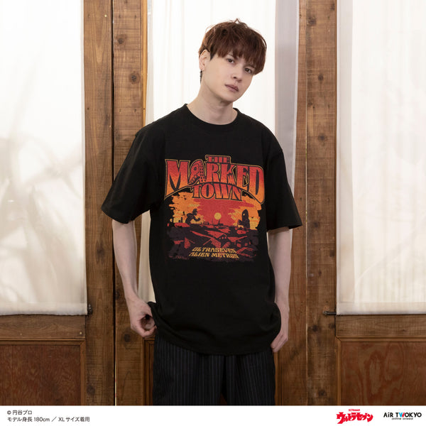 『ウルトラマンシリーズ』第2弾 アメコミイラストTシャツ 4(ウルトラセブン&メトロン星人)ブラック