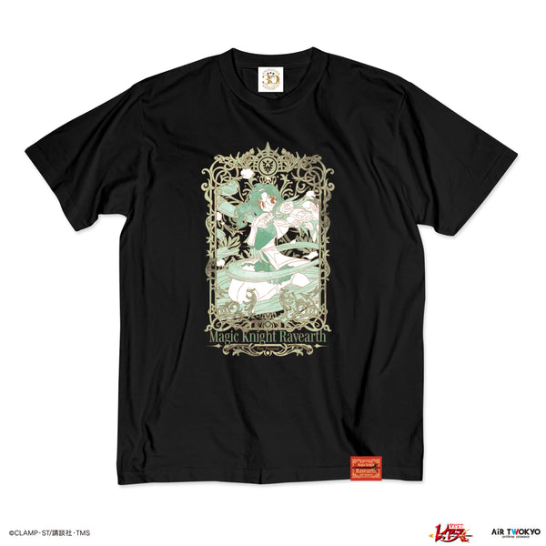 『魔法騎士レイアース』第1弾 デコラティブTシャツ(鳳凰寺風)ブラック