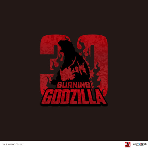 『ゴジラVデストロイア』30周年 シーンイラストTシャツ 4(ゴジラジュニア)ブラック