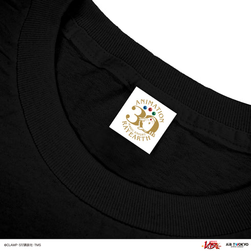 『魔法騎士レイアース』第2弾 デコラティブTシャツ 4(アスカ&タータ&タトラ)ブラック