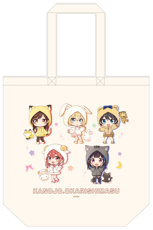 『彼女、お借りします』ぷちちょこキャンバストートバッグ【けもみみパーカー】