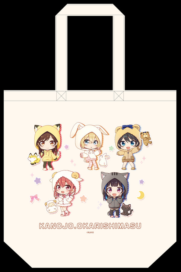 『彼女、お借りします』ぷちちょこキャンバストートバッグ【けもみみパーカー】