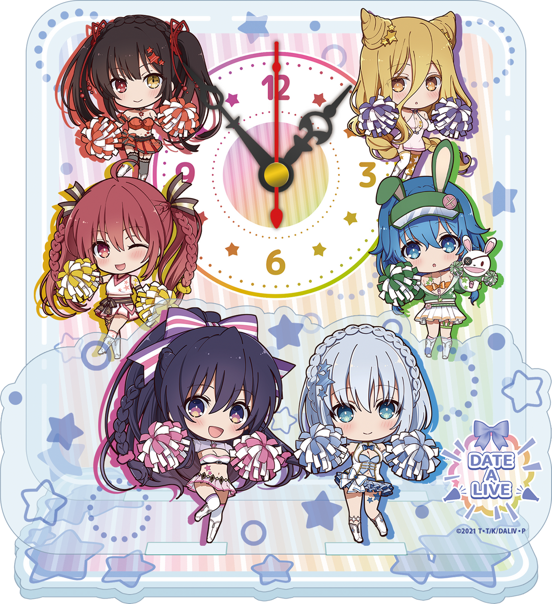 デート・ア・ライブIV』ぷちちょこ ミニアクリル置時計【チアガール