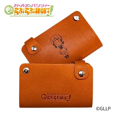 "Girls und Panzer: Love Love Operation!" Leather Slide Card Case - Miho Nishizumi