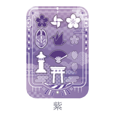 『推し活グッズ【ときメーク】』和風フレーム_紫