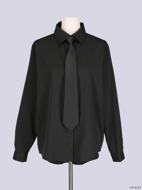 『しゅごキャラ!』QOOZA × しゅごキャラ! / ブラックシャツネクタイ