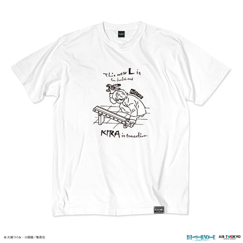 『DEATH NOTE』第1弾 シーンイラストTシャツ 5(ニア)ホワイト