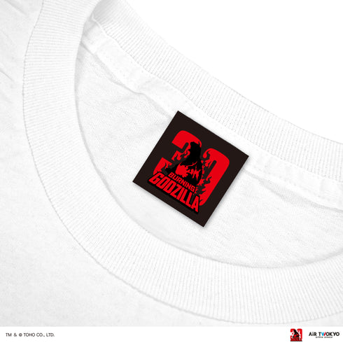 『ゴジラVデストロイア』30周年 シーンイラストTシャツ 5(ゴジラVデストロイア)ホワイト