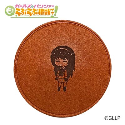 "Girls und Panzer: Love Love Operation!" Leather Coaster - Asako Reizei