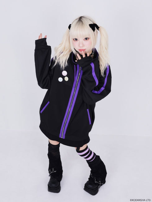 『ハンドレッドノート』× QOOZA / 苦瀬 結人 High-neck jacket