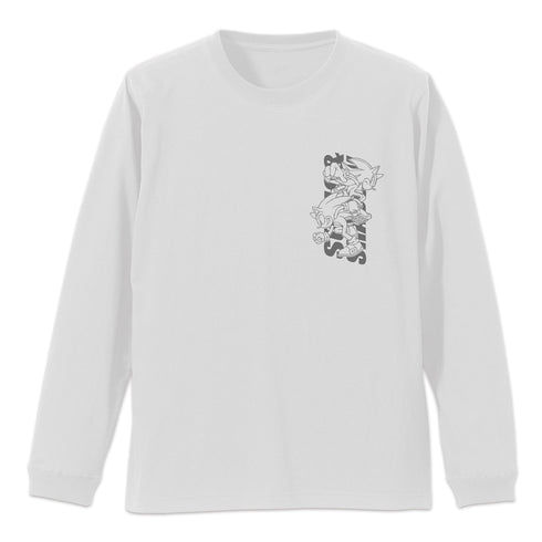 『ソニック・ザ・ヘッジホッグ』SONIC&SHADOW 袖ロングスリーブTシャツ WHITE