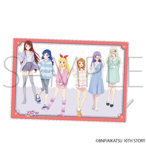 『アイカツ!』アクリルアートパネル/パジャマ(いちご、あおい、蘭、ユリカ、あかり、スミレ)