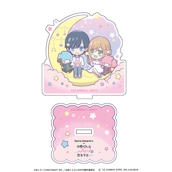 『山田くんとLv999の恋をする×サンリオキャラクターズ』アクリルスタンド 山田秋斗&木之下茜×リトルツインスターズ