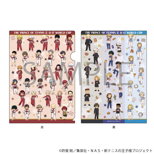 『新テニスの王子様』クリアファイル 01/U-17 WORLD CUP 集合デザイン(レトロアートイラスト)