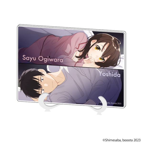 『ひげを剃る。そして女子高生を拾う。』アクリルアートボード(A5サイズ) 01/荻原沙優&吉田(公式イラスト)