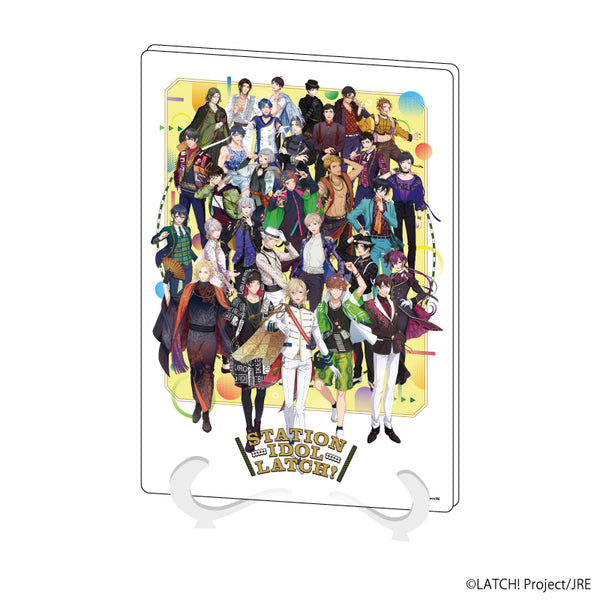 『STATION IDOL LATCH!』アクリルアートボード(A5サイズ) 04/集合デザイン(公式イラスト)