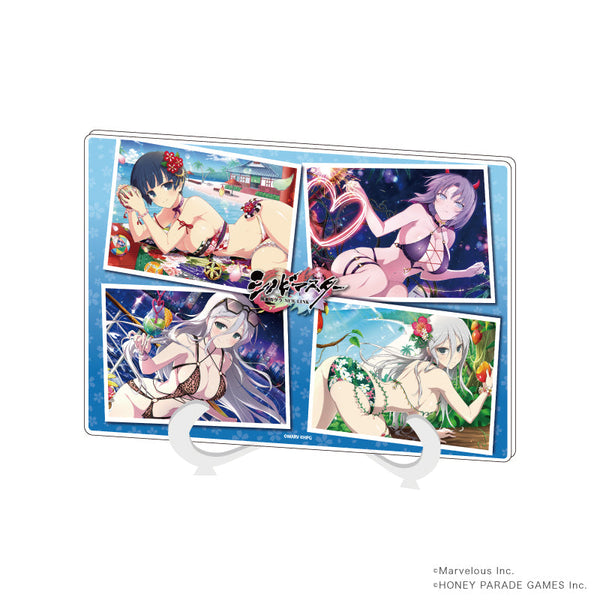 『シノビマスター 閃乱カグラ NEW LINK』アクリルアートボード(A5サイズ)01/夜桜&雪泉&月光&閃光(公式イラスト)
