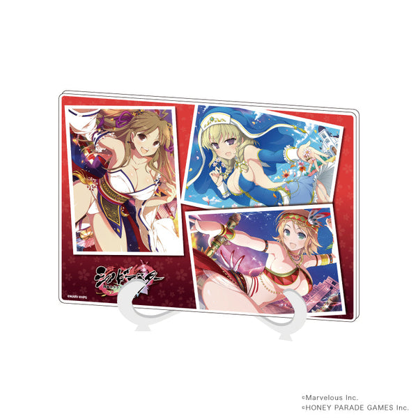 『シノビマスター 閃乱カグラ NEW LINK』アクリルアートボード(A5サイズ)02/蓮華&華風流&華毘(公式イラスト)