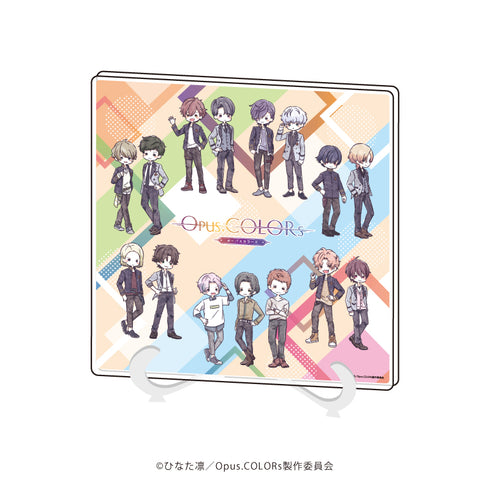 『Opus.COLORs』アクリルアートボード 01/集合デザイン(グラフアートイラスト)