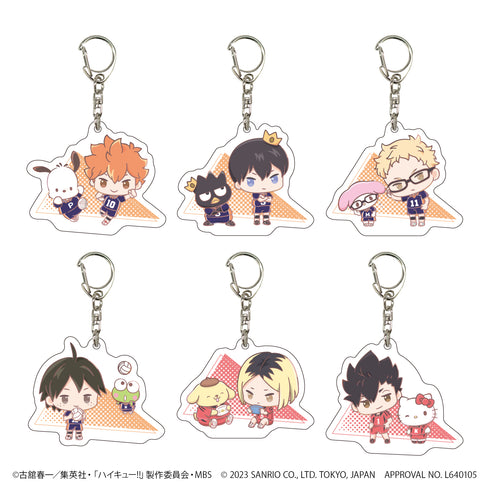 『ハイキュー!!×サンリオキャラクターズ』アクリルキーホルダー 01/BOX (全6種)(ミニキャライラスト)
