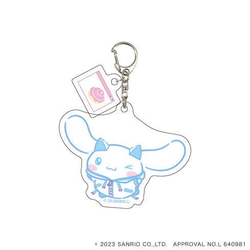 「サンリオキャラクターズ」パーツ付きアクリルキーホルダー01/シナモロール(描き下ろしイラスト)