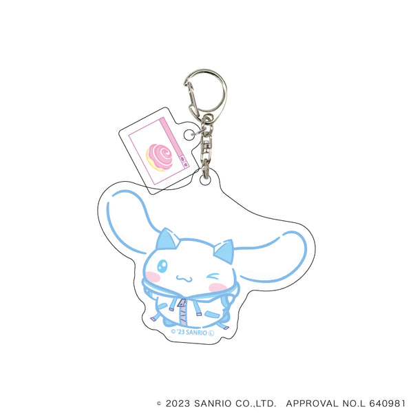 「サンリオキャラクターズ」パーツ付きアクリルキーホルダー01/シナモロール(描き下ろしイラスト)