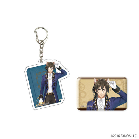 『文豪とアルケミスト』アクリルキーホルダー&スクエア缶バッジセット05/菊池寛 童話Ver.(公式イラスト)