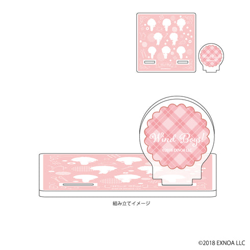 『ウインドボーイズ!』アクリルコースタースタンド 03/集合(ミニキャライラスト)
