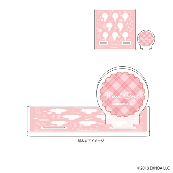 『ウインドボーイズ!』アクリルコースタースタンド 03/集合(ミニキャライラスト)